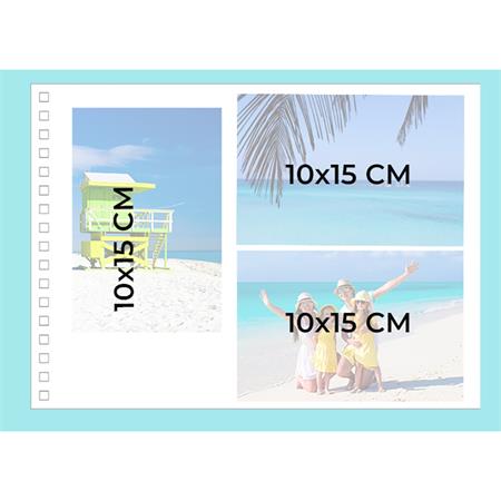 Fotóalbum, spirál, 32x22 cm, 25 lap, EXACOMPTA "Autentik", kékesszürke 3 Fotókönyvek, albumok, scrapbook