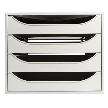 Irattároló, műanyag, 4 fiókos, EXACOMPTA "Ecobox Office", szürke-szürke 2 Irattároló, műanyag, 4 fiókos, EXACOMPTA "Ecobox Office", szürke-szürke