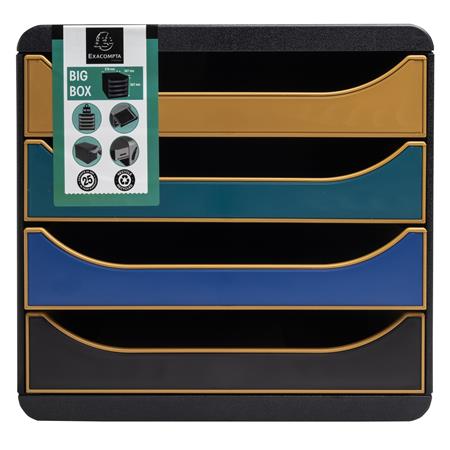 Irattároló, műanyag, 4 fiókos, EXACOMPTA "Big-Box Neo Deco" 2 Irattároló, műanyag, 4 fiókos, EXACOMPTA "Big-Box Neo Deco"