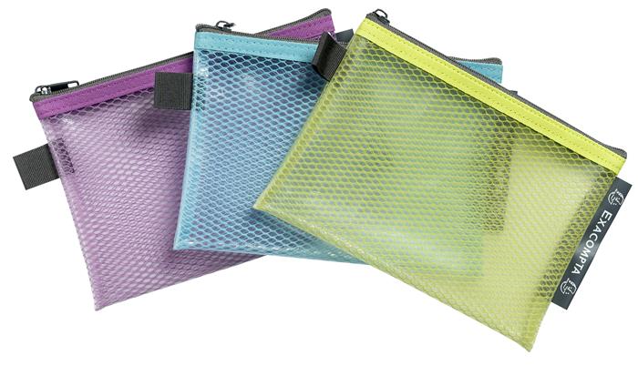 Rendszerező tasak, cipzáras, hálós, A6, EXACOMPTA "Pop`NCo", vegyes 1 EXACOMPTA