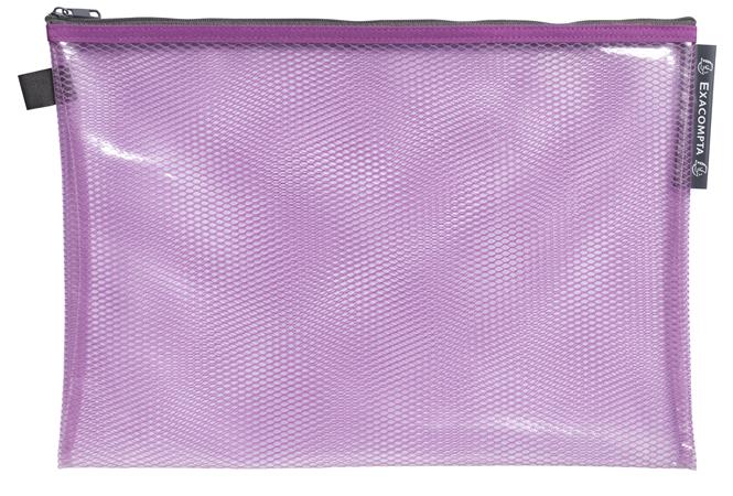 Rendszerező tasak, cipzáras, hálós, A4, EXACOMPTA "Pop`NCo", vegyes 3 Iratvédő tasakok és borítékok