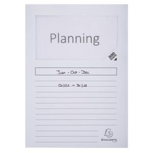 Mappa, ablakos, karton, EXACOMPTA "Forever®", fehér