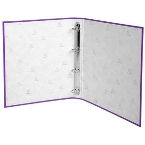 Gyűrűs könyv, 4 gyűrű, 40 mm, A4, karton, EXACOMPTA, lila