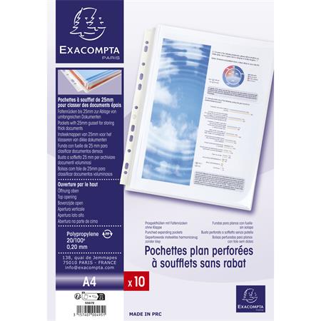 Katalógustartó genotherm, lefűzhető, A4, PP, EXACOMPTA 4 Katalógustartó genotherm, lefűzhető, A4, PP, EXACOMPTA - Image 4