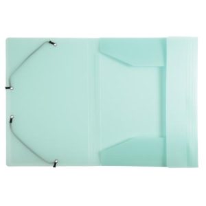 Gumis mappa, PP, A4, EXACOMPTA "Chromaline Pastel", zöld