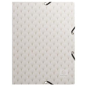 Gumis mappa, karton, A4, 15 mm, EXACOMPTA "Néo Déco", vegyes színek