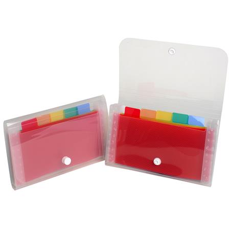 Harmonikamappa, 180x110 mm, PP, 6 rekeszes, EXACOMPTA 2 Harmonikamappa, 180x110 mm, PP, 6 rekeszes, EXACOMPTA