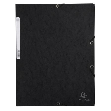 Gumis mappa, prespán, A4, EXACOMPTA, fekete 1 EXACOMPTA