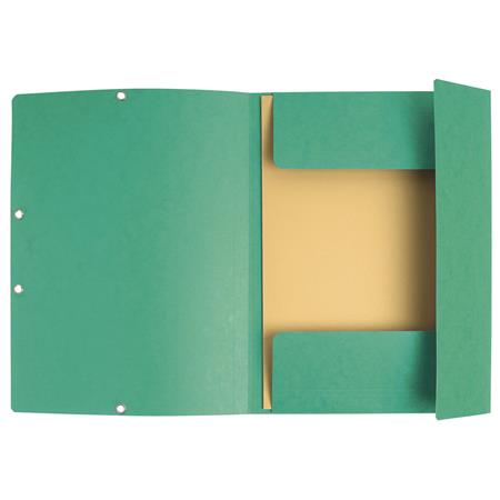 Gumis mappa, prespán, A4, EXACOMPTA, zöld 3 Mappák karton gumis