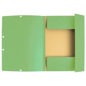 Gumis mappa, prespán, A4, EXACOMPTA, lágy zöld