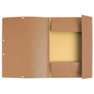 Gumis mappa, prespán, A4, EXACOMPTA, barna