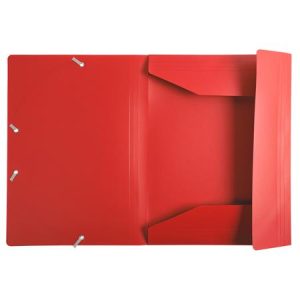 Gumis mappa, PP, A4, EXACOMPTA "Opak", piros