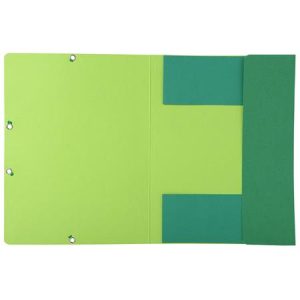 Gumis mappa, karton, A4, EXACOMPTA "Forever®", zöld