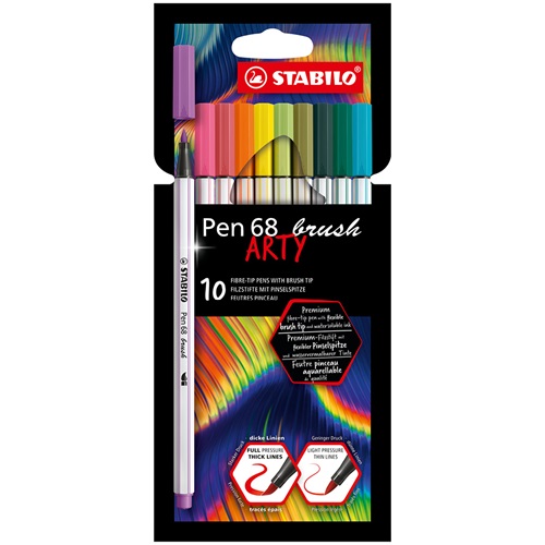 Ecsetfilc Stabilo Pen 68 brush 10 db-os klt. ARTY 568/10-21-20 1 Ecsetfilc Stabilo Pen 68 brush 10 db-os klt. ARTY 568/10-21-20