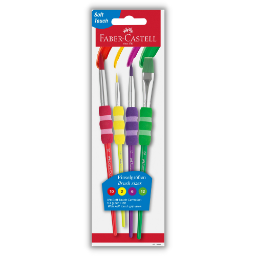 Ecsetkészlet Faber-Castell 4 db-os klt. 2/6/10/12 1 Ecsetkészlet Faber-Castell 4 db-os klt. 2/6/10/12