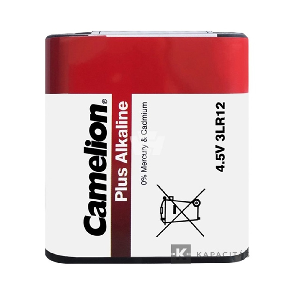 Elem 3LR12 4,5V alkáli lapos elem Camelion 1 Elem 3LR12 4,5V alkáli lapos elem Camelion