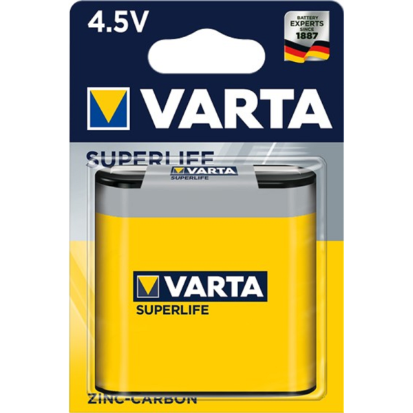 Elem 4 5V 3LR12 SUPERLIFE feltartos lapos 1db csomag VARTA i145122