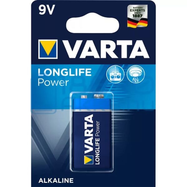 Elem 9V 6LR61 Longlife Power 1db csomag VARTA i63934