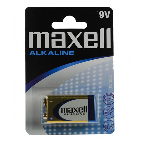 Elem Maxell alkáli 6LR61 9V 1 db/csomag 1 Elem Maxell alkáli 6LR61 9V 1 db/csomag