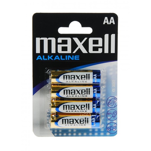 Elem Maxell alkáli LR6 AA ceruza 4 db/csomag 1 Elem Maxell alkáli LR6 AA ceruza 4 db/csomag