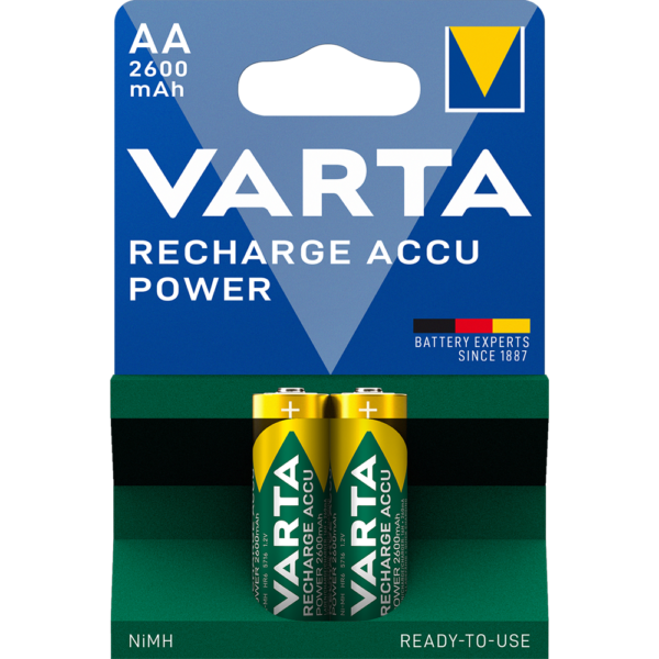 Elem toltheto akku AA ceruza 2600 mAH Power 2 db csomag Varta i591579