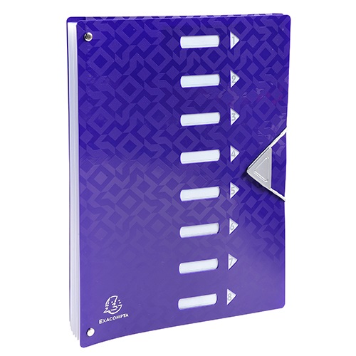 Előrendező Exacompta Offix műanyag 8 részes kapcsos vegyes színek 1 Előrendező Exacompta Offix műanyag 8 részes kapcsos vegyes színek