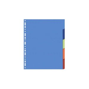 Elválasztólap karton Exacompta A/4 5 részes színes 170 g