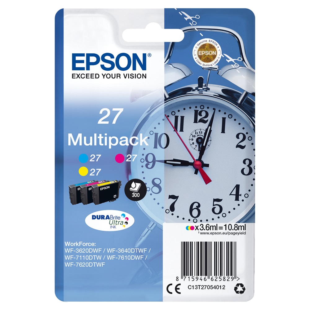 Epson T2705 tintapatron CMY multipack ORIGINAL 1 Epson T2705 tintapatron CMY multipack ORIGINAL