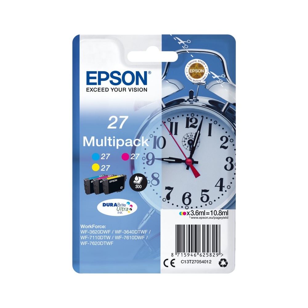 Epson T2705 tintapatron CMY multipack ORIGINAL 2 Epson T2705 tintapatron CMY multipack ORIGINAL - Image 2