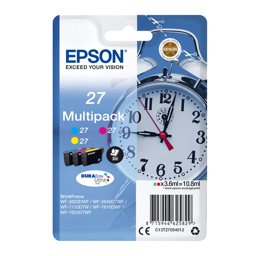 Epson T2705 tintapatron CMY multipack ORIGINAL 3 Epson T2705 tintapatron CMY multipack ORIGINAL - Image 3