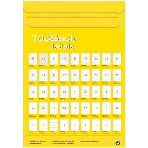 Etikett címke Topstick 105x148 mm szegély nélküli 100 ív 400 db/doboz - Image 3