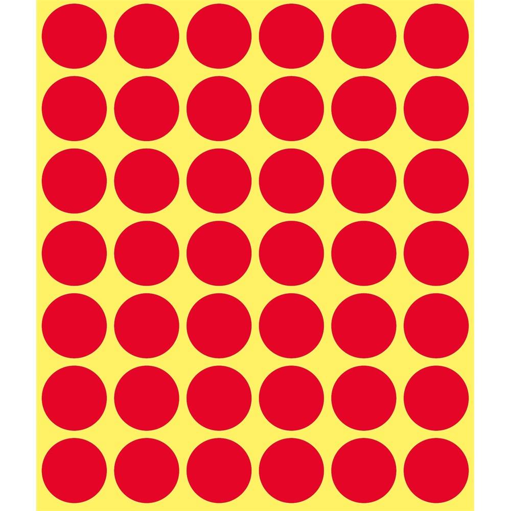 Etikett címke, o18mm, jelölésre, 24 címke/ív, 44 ív/doboz, Avery piros 3 Etikett címke, o18mm, jelölésre, 24 címke/ív, 44 ív/doboz, Avery piros - Image 3