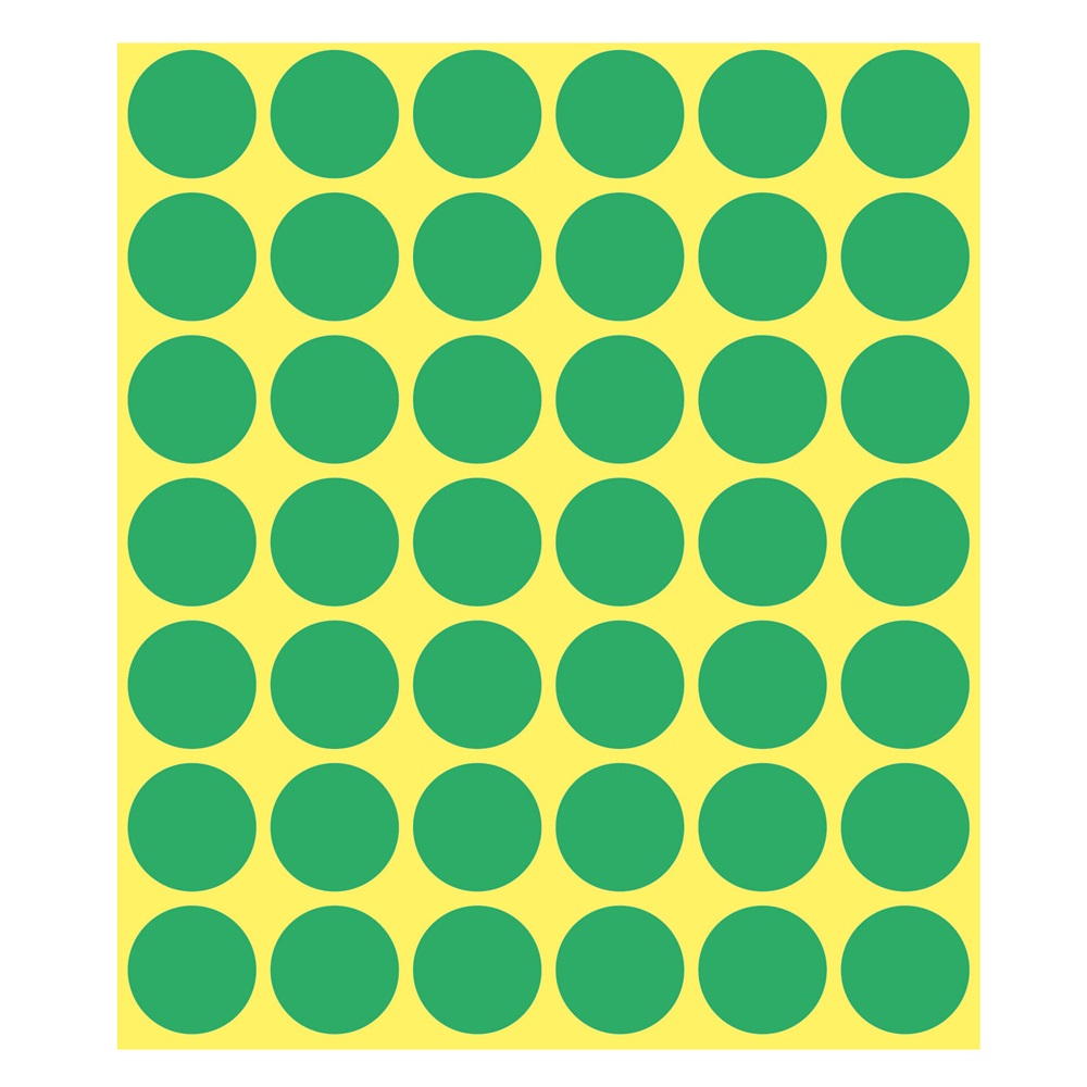 Etikett címke, o18mm, jelölésre, 24 címke/ív, 44 ív/doboz, Avery zöld 6 Etikett címke, o18mm, jelölésre, 24 címke/ív, 44 ív/doboz, Avery zöld - Image 6