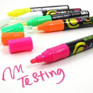 Krétamarker, 2,5 mm, FLEXOFFICE "Chalkmarker", fehér