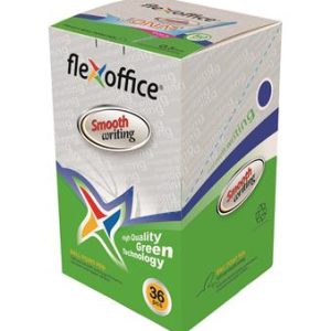 Golyóstoll, 0,25 mm, nyomógombos, FLEXOFFICE "Jonat", piros