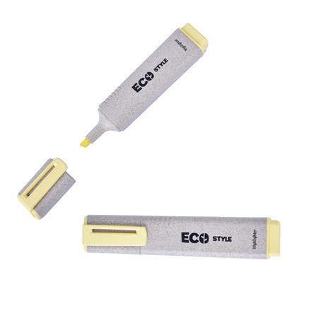 Szövegkiemelő, 1-4 mm, FLEXOFFICE "HL05 Eco Style", sárga 1 FLEXOFFICE