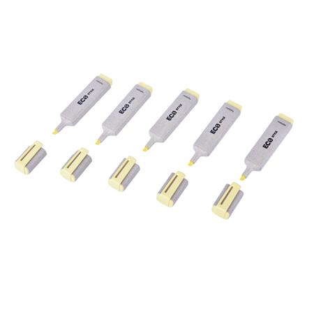 Szövegkiemelő, 1-4 mm, FLEXOFFICE "HL05 Eco Style", sárga 3 Szövegkiemelők