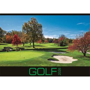 Falinaptár képes 334 × 485 mm, fehér lapokkal Golf Dayliner 2026.