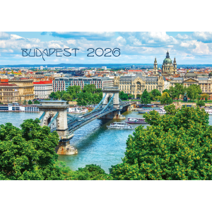 Falinaptár képes 460x320mm, Budapest Realsystem 2026.