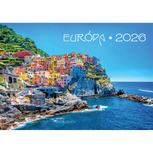 Falinaptár képes 460x320mm, Európa Realsystem 2026.