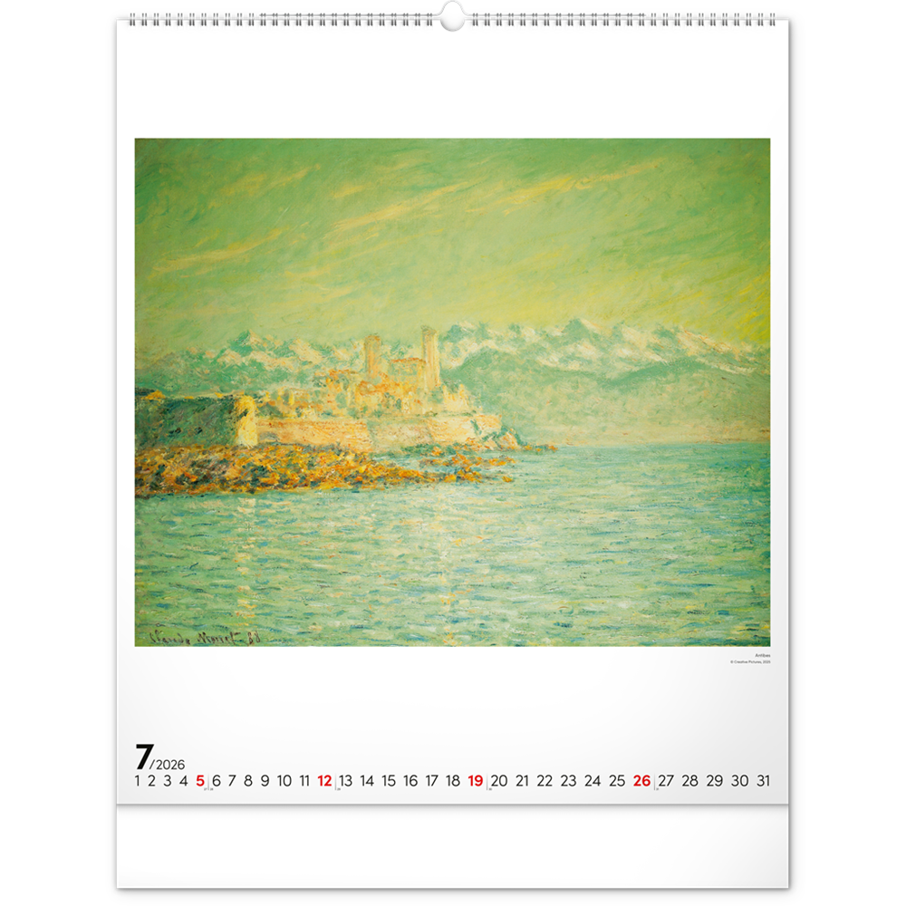 Falinaptár képes 480×560mm Claude Monet Realsystem 2026. 2 Falinaptár képes 480×560mm Claude Monet Realsystem 2026. - Image 2