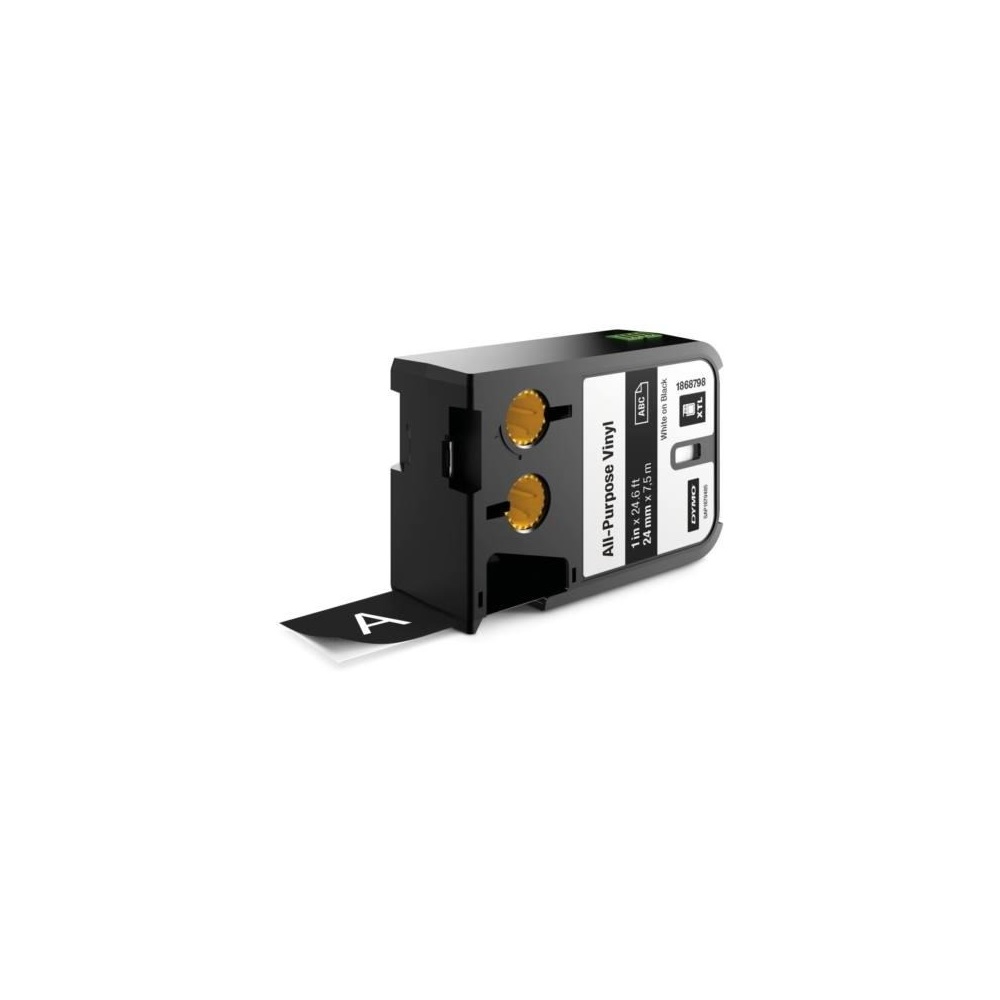 Feliratozógép szalag Dymo XTL 1868753 24mmx7m ORIGINAL, vinyl fehér/fekete 1 Feliratozógép szalag Dymo XTL 1868753 24mmx7m ORIGINAL, vinyl fehér/fekete