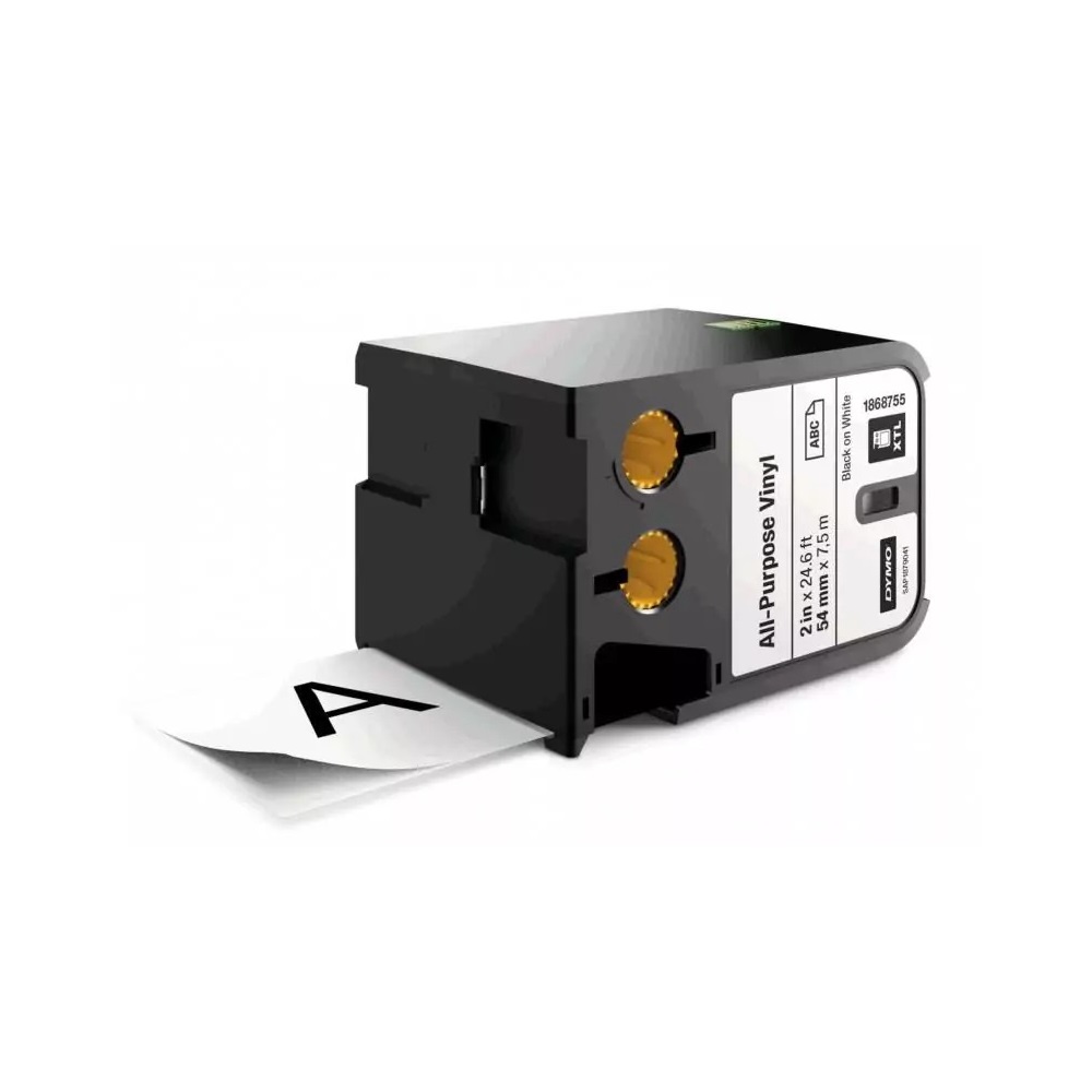 Feliratozógép szalag Dymo XTL 1868755 54mmx7m ORIGINAL, vinyl fehér/fekete 1 Feliratozógép szalag Dymo XTL 1868755 54mmx7m ORIGINAL, vinyl fehér/fekete