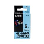 Feliratozógép szalag XR-6X1 6mmx8m Casio víztiszta/fekete - Image 2