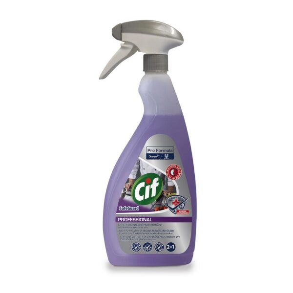 Fertotlenito hatasu tisztitoszer szorofejes 750 ml Cif Professional Cleaner Disifectant 2in1 i481685