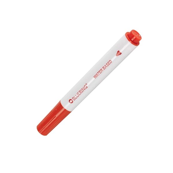 Flipchart marker rostiron vizes kerek vegu 3mm Bluering piros i515552