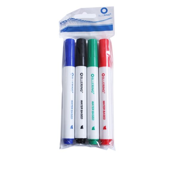 Flipchart marker rostiron vizes vagott vegu 1 4mm 4 es keszlet BLUERING i94164