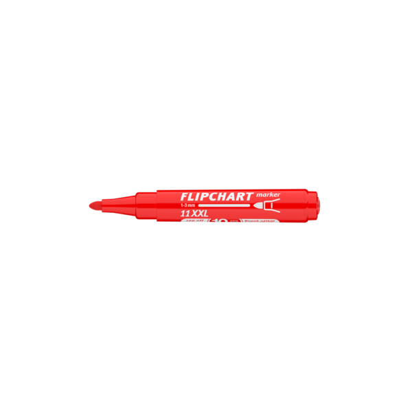 Flipchart marker vizbazisu 3mm kerek Artip 11XXL piros i211661