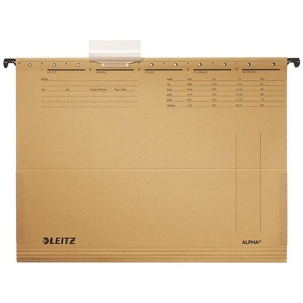 Fuggomappa A4 karton oldaltzart Leitz Alpha natur i473694