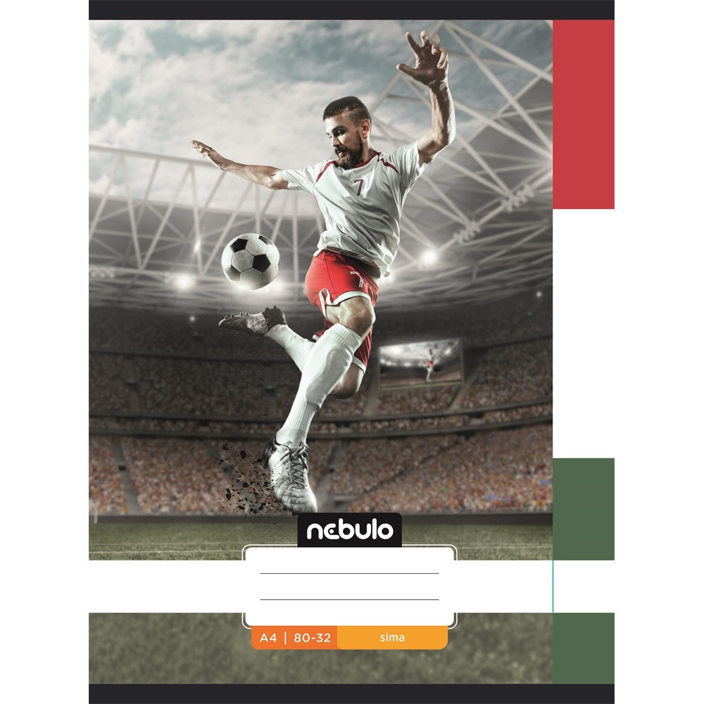 Füzet, A4, sima, 80-32, Xtreme minták, 12 db/csomag Nebulo 2 Füzet, A4, sima, 80-32, Xtreme minták, 12 db/csomag Nebulo - Image 2